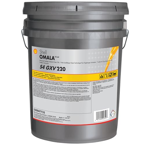 Shell Omala S4 GXV 220 Gear Oil, 5 Gallon Pail