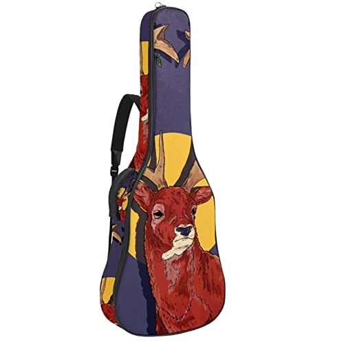 Housse pour guitare acoustique – Motif jungle – Feuilles de palmier – 1 cm d’épaisseur – Étanche – 101,6 cm – 104,1 cm… - Les Beatles, Paul McCartney, John Lennon, RIngo Starr, George Harrison Housse pour guitare acoustique - Motif jungle - Feuilles de palmier - 1 cm d'épaisseur - Étanche - 101,6 cm - 104,1 cm…