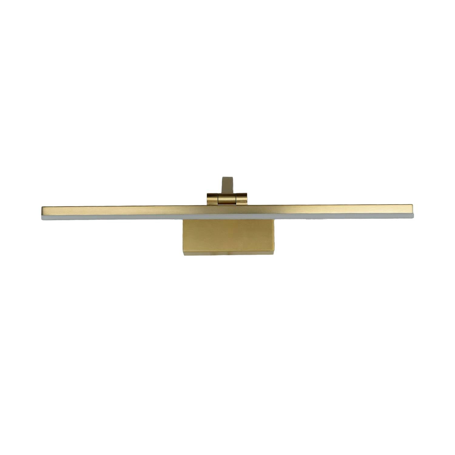 Lámpara cuadro LED regulable W: 51 cm en latón mate 3000 K 679 lm metal Art Nouveau lámpara cuadro salón pasillo espejo luz
