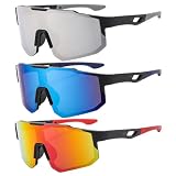 GTYHH 3 Pares De Gafas De Sol Deportivas Polarizadas, Gafas De Montañismo, Estilo Al Aire Libre Fácil De Usar, Adecuadas para Ciclismo, Esquí, Conducción, Pesca. GTYHH 3 Pares De Gafas De Sol Deportivas Polarizadas, Gafas De Montañismo, Estilo Al Aire Libre Fácil De Usar, Adecuadas para Ciclismo, Esquí, Conducción, Pesca.