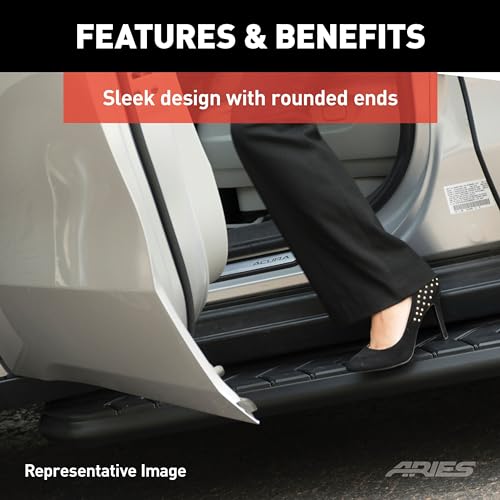 ARIES AeroTread estribos negros SUV aluminio 5x73 pulg miniatura 5