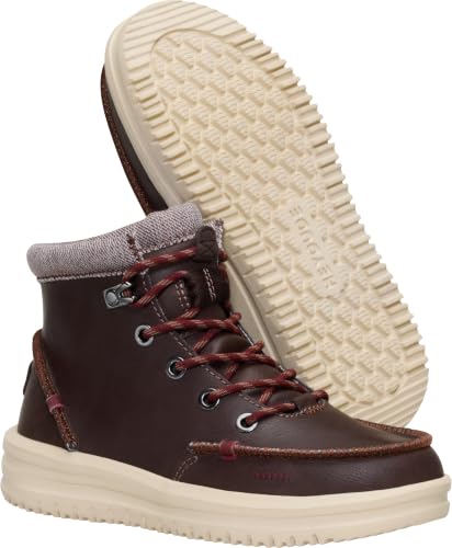 Image of HEYDUDE Boy's Youth Bradley Classic Boot | Water Repellent Lace Up Boot