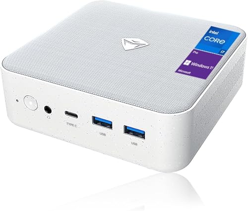 Compact 0.78L Intel i7-13620H, 16GB DDR5 RAM, 512GB Gen4 SSD mini PC Desktop w/Windows 11 Pro, Triple 4K Display via DP/HDMI/Thunderbolt 4 Type-C, 2X 2.5Gb RJ45 Ethernet & WiFi 6 (by_Machenike)