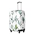 QSMBNET Travel Luggage Cover Hand Drawn Tea Leaves Spandex Suitcase Protector Washable Baggage Covers Fashion Elastic Scratch-Resistant Luggage Cover Protector Fits 18-32 Inch Luggage