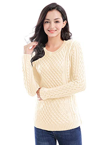 Image of v28 Women Crew Neck Knit Stretchable Elasticity Long Sleeve Sweater Jumper Pullover