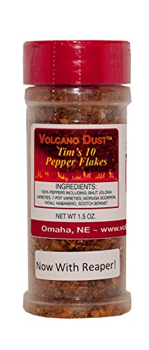 Volcano Dust - Tim's 10 Pepper Flakes, 1.5 oz.