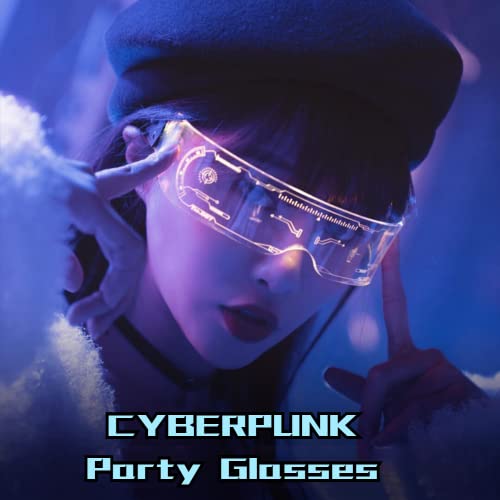 Unique 7-Color Cyberpunk LED Visor Glasses Luminous Glasses Festival Cool Stuff Neon Funny Glasses Light Up Trippy Glasses for Cosplay Halloween Bar Club Party Girl Boy Kids Friend Gift Party Glasses steampunk buy now online Unique 7-Color Cyberpunk LED Visor Glasses Luminous Glasses Festival Cool Stuff Neon Funny Glasses Light Up Trippy Glasses for Cosplay Halloween Bar Club Party Girl Boy Kids Friend Gift Party Glasses steampunk buy now online