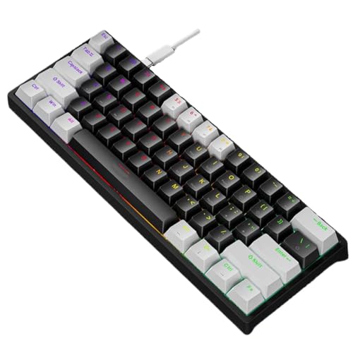 Clavier de jeu filaire 61 touches parfait pour votre bureau gaming compact
