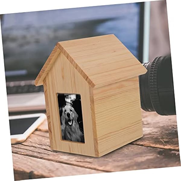 Didiseaon 2 Stuks Huisdier Urn Ornament Fotolijst Honden Gedenkteken Urn Kitten Urnen Kat Urnen Voor As Katten As As Urnen Voor Honden Houten Fotolijsten Huisdier Gedenkteken Aandenken Urn