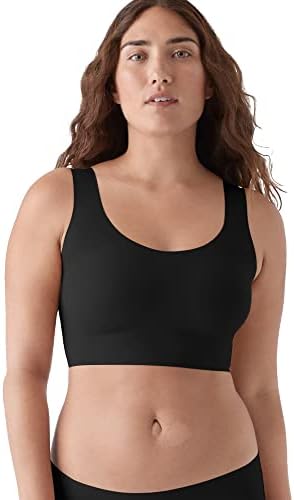 True & Co Womens True Body Scoop Neck Bra, Black, XL 38C-D 40A-B US