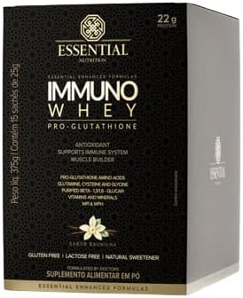 Immuno Whey Pro-glutathione Baunilha 25g Essential Nutrition 15 Sachês