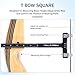 Moyujian Archery Bow String Nocking Points Set Bow Square Bow Square Archery Including T-Shaped Ruler Archery Clip and 6 Bowstring Sets for Archery Suitable for Recurve Bows and Compound Bows ﻿