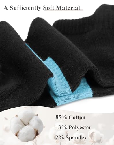 Image of 6 Pairs Ankle Socks for Women - Lightweight Low Cut No Show Casual Cotton Socks Breathable
