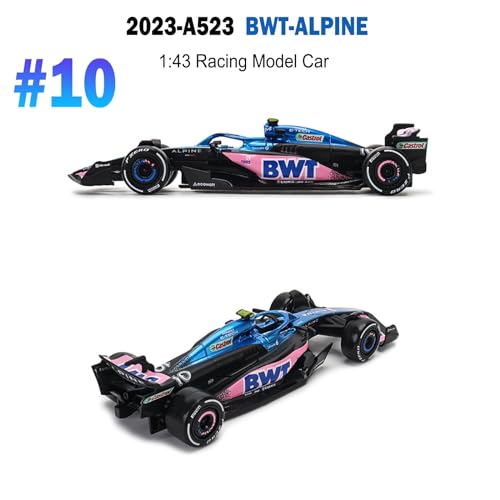 Modelo de coche HTLNUZD 1:43 A523#10 2023 F1 Team miniatura 2
