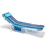 Esta silla de playa reclinable es perfecta para un día relajante y perezoso en la playa o un picnic casual, tumbarse plano y disfrutar del sol.