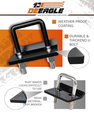 Image of DEEAGLE 2 Packs Hitch Tightener Anti Rattle Stabilizer for 1.25 inch to 2 inch Trailer Hitches Reduce Movement On Hitch Mount Cargo Carrier Bike Rack Boat, RV Trailer Accessories