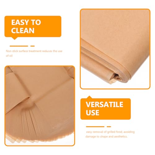 Papel de horno desechable precortado STOBAZA resistente a la grasa y antiadherente 4