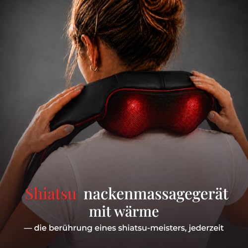 Essy Shiatsu Nackenmassagegerät mit Wärme, Schulter, Rücken, Beine – Ansicht 2