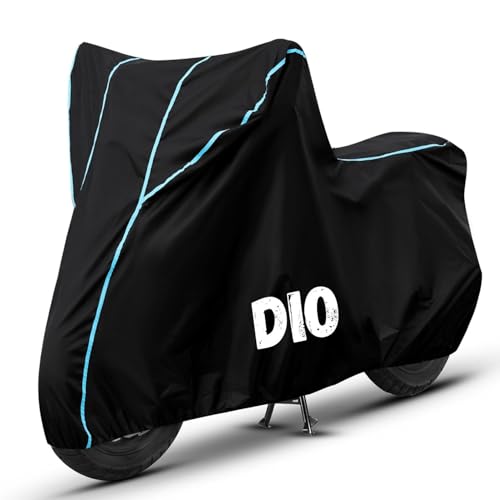 Image of Bike Cover for Dio 100% Waterproof, Dustproof & Scratch Resistant| Fully Bottom Elastic UV Resistant Heavy Duty Body Cover | All Weather Outdoor Use