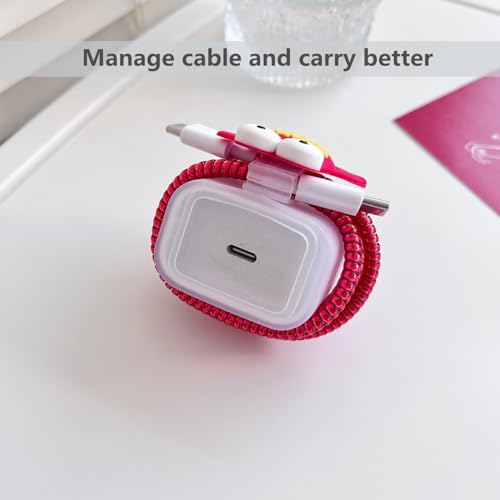 Image of Silicone Protective Charger Case for iPhone 18W 20W iPhone 15 14 13 12 11 Pro Max Charging Cable Charger Protective Cover Data Cable Protective Sleeve -(Gold Fish)