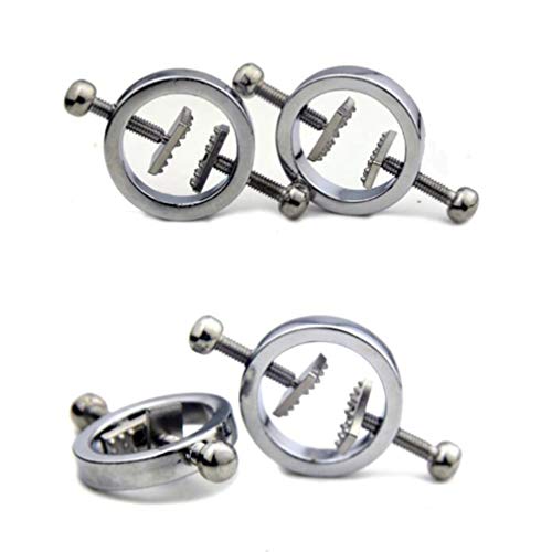 DOITOOL 2 Pares Anéis de Mamilo Não Piercing Papilla Alisadores Corretor Mamilo Blamps Braçadeiras d