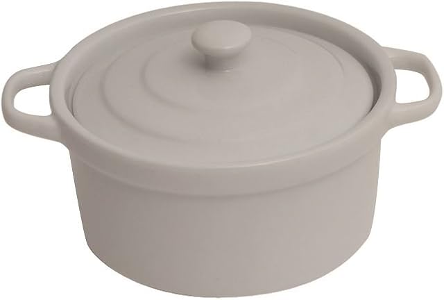 Genware NEV-MC10-W Royal Covered Mini Casserole Dish, 10.5 cm (Pack of 6)