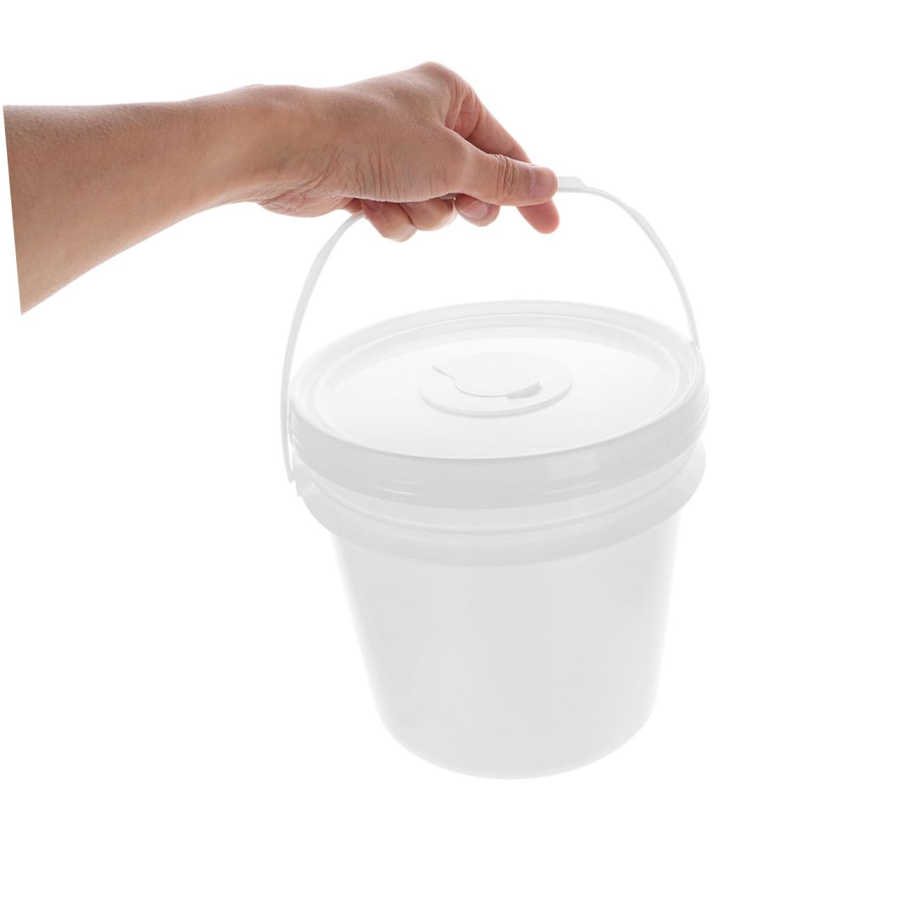 Secchio Bianco Umidificate per Salviettine 5 in Plastica