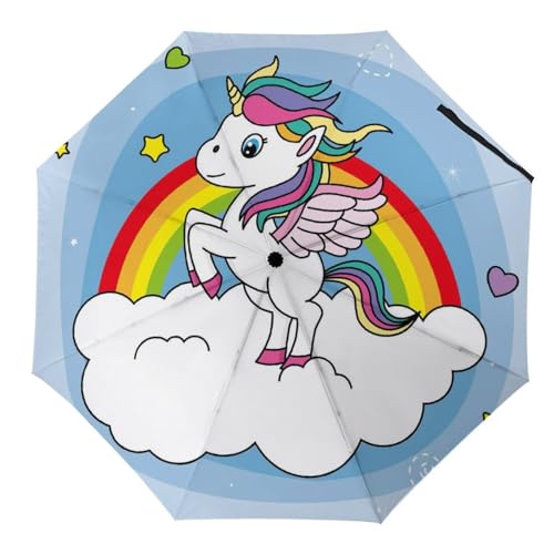Parapluie pliant coccinelle automatique et compact pour voyage