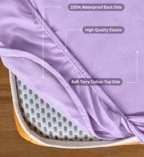 Image of Waterproof Mattress Protector 6x6.5 Feet (72x78) | Elastic Fitted Bedsheet | Soft & Durable Gadda Cover Dustproof By Bharat Griha BG16