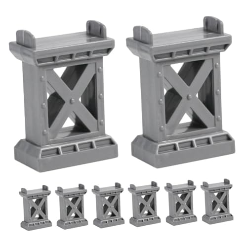 Milisten Enhance Your Track Layout 8pcs Bridge Pier Toy for Train Bridge Ideal for Boys and Girls