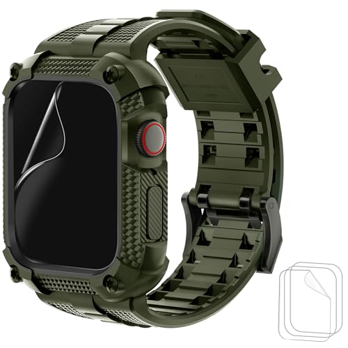 Ya en manzanajugosa.com: Wristitani compatible con Apple Watch Correa 40mm 44mm 41mm 45mm 49mm Ultra Sport pulsera, cubierta protectora robusta con protector de pantalla pulsera de repuesto para iWatch Series 9 8 7 Se 6 5 4