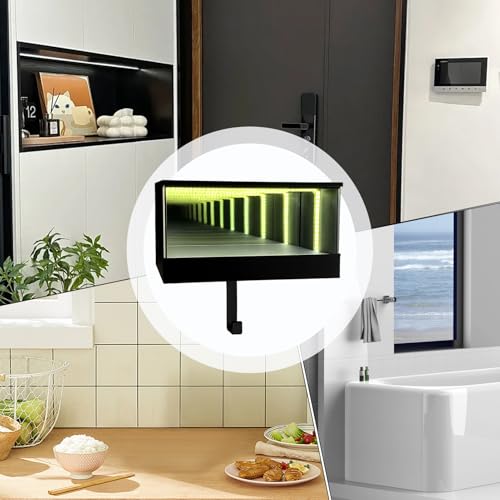 Soporte para llaves de garaje con espejo LED contra pérdidas 5