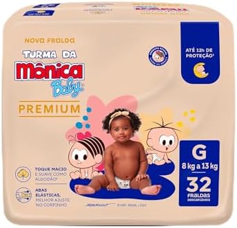 Turma da Mônica Baby Premium Econômica G 32Unidades