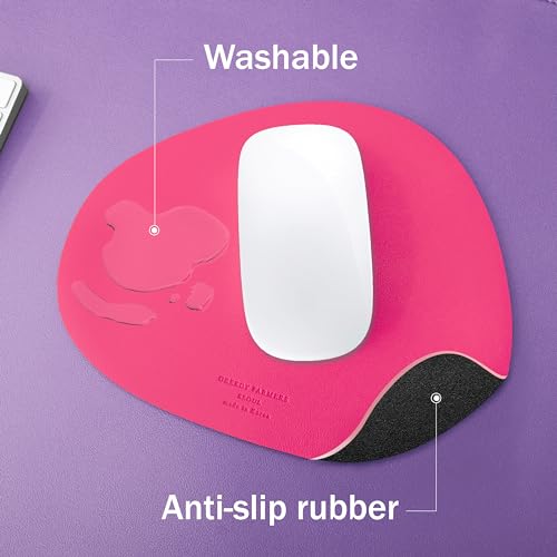 Image of Mouse pad, Non-Slip Washable Waterproof Computer Mouse pad (Hot Pink)