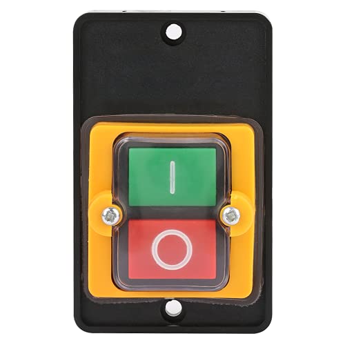 Schalter Drucktaste, wasserdicht, staubdicht, ölbeständig 220V / 380V 10A Drucktaste Ein/Aus Mechanische Ausrüstung Textilmaschinen Schalter Drucktaste Cover