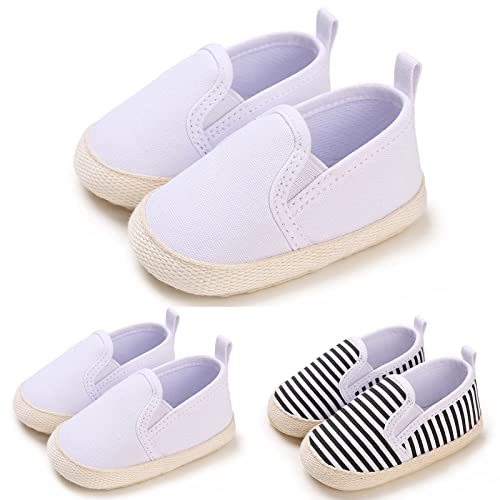 Baby Shoes Boys Girls Baby Toddler Shoes Casual Shoes Lightweight Flat Sole Stripes Toddler Boys & Kids3