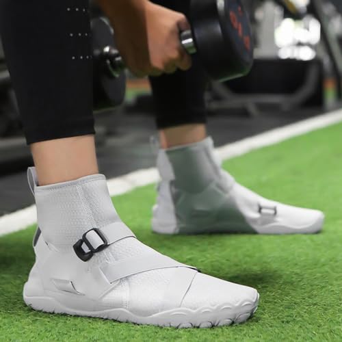 Image of UMANPOO Men Water Shoes Women Barefoot Slip on Sneakers Swim Aqua Beach Running Walking Hiking Cycling Non Slip High Top