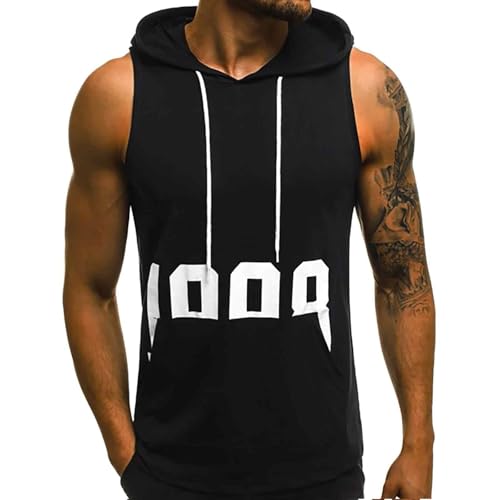 Débardeur homme imprimé maillot sans manches de sport avec poches pratiques