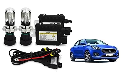 RS Enterprises Cars Maruti Suzuki Swift Dzire 2018 H4 - HID Conversion Light Kit ( 2 HID Light , 2 Blaster , Wiring ) Vehicle HID Kit for Car Headlight