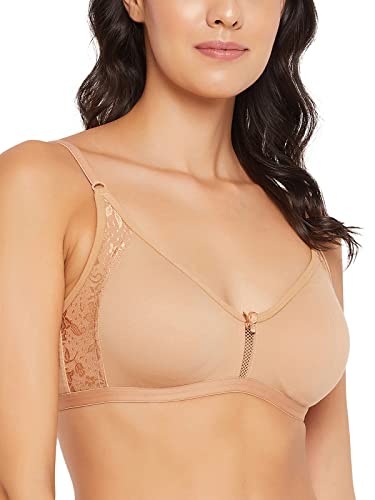 Image of Clovia Women's Cotton Solid Non-Padded Full Cup Wire Free T-Shirt Bra