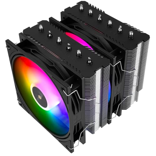 Thermalright Peerless Assassin 120 SE ARGB Black V3 CPU-Kühler, 6 Heatpipes AGHP-Technologie,2000 U/min Geschwindigkeit,AMD Ryzen AM5/AM4,Intel LGA 1700/1851/115X, PC-Kühlkörperkühlung