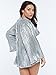 Savage X Fenty, Women's, SXF-S0941, XS/S, Spaced Out Metallic Silver
