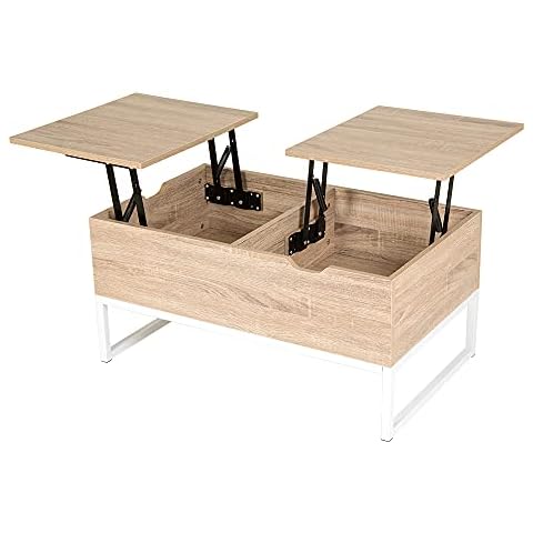 Heute Mesa de centro con función plegable y espacio de almacenamiento Cover