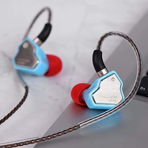 Image of Concept Kart 7Hz Salnotes Zero Wired Iem Earphone, 10Mm Dynamic Driver|Metal Composite Diaphragm|Noise Isolation|In Ear Monitor Earbuds With Detachable Ofc Cable (Blue, 3.5Mm With Mic)