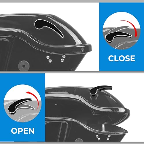 Kit de Pestillos para Alforjas Gloss Black Compatible con Harley Touring Street Glide, Road Glide, Electra Glide, Road King, Ultra Limited 2014-2024 miniatura 2