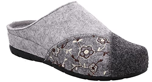 Chausson Femme Rohde Rodigo-40 pantoufle confortable en feutre gris