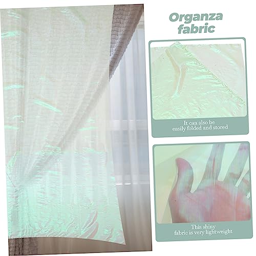 Rideau décoratif dentelle organza dégradé tissu mariage