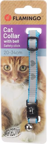Flamingo Gato Collar Minx Azul 20-34cm 10mm