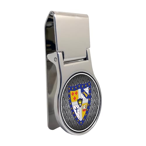 Sigma Alpha Epsilon Officially Licensed Money Clip - Premium Round Stainless Steel Design for Greek Life, Fraternity Brothers, Alumni, and Students - Front Pocket Carry (Sigma Alpha Epsilon # 2)