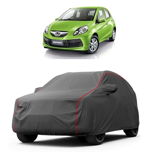 Image of Heavy-Duty Car Cover for Compatible with Honda Brio (2011 to 2025 All Models) Deluxe Car Protection Cover - Waterproof & UV-Resistant All-Season Exterior Protection